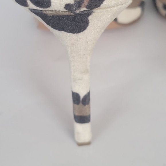 ASOS Leopard Pony Peep Toe Sandals in Size 8 - Picture 9 of 10